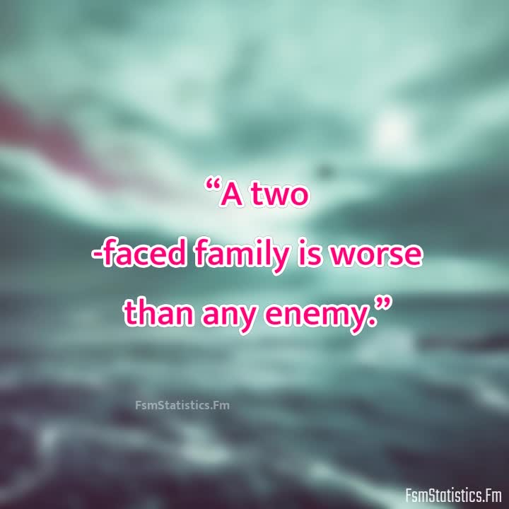 A Two Faced Family