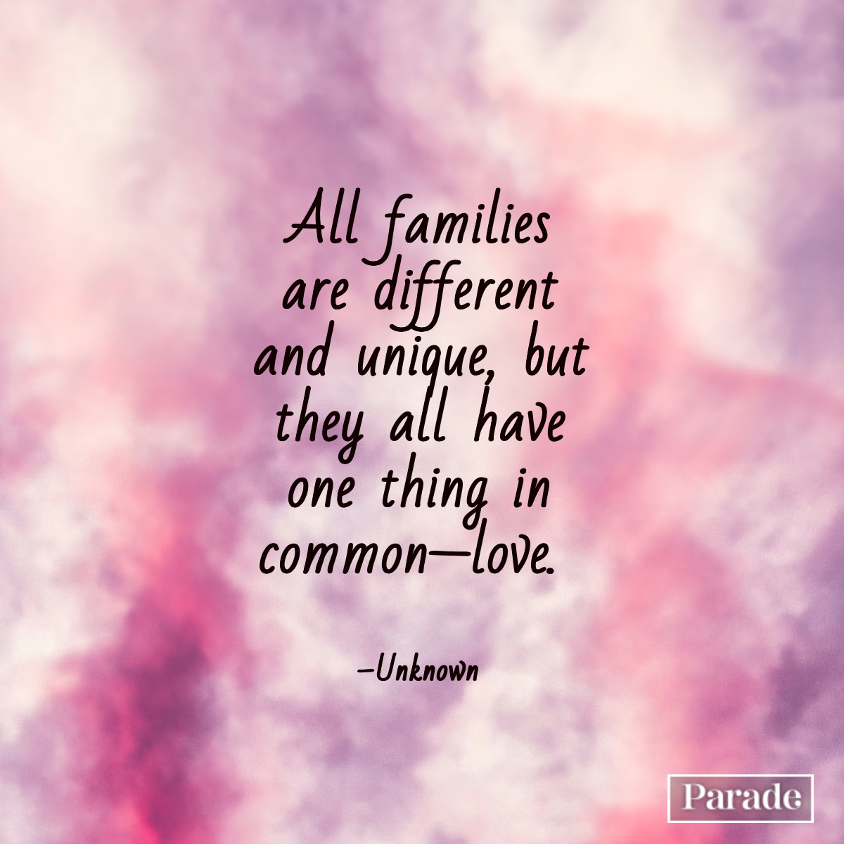 All Families Are Different And