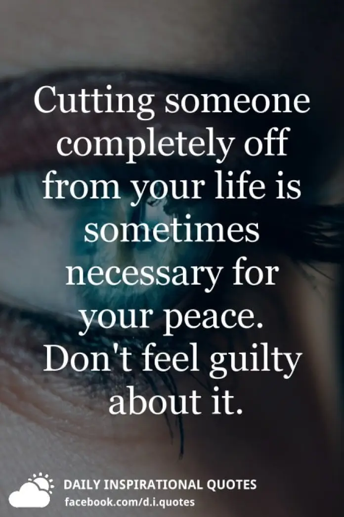 Cutting Someone Completely Off
