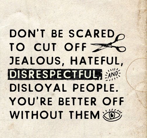Dont Be Scared To Cut Off