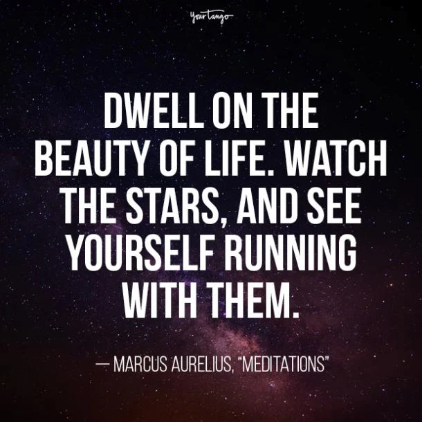 Dwell On The Beauty Of Life. Watch The Stars, And See Yourself Running With Them