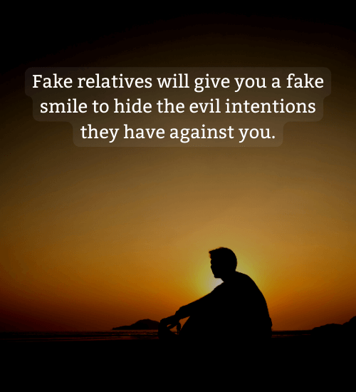 Fake Relatives Will Give You A Fake Smile To Hide