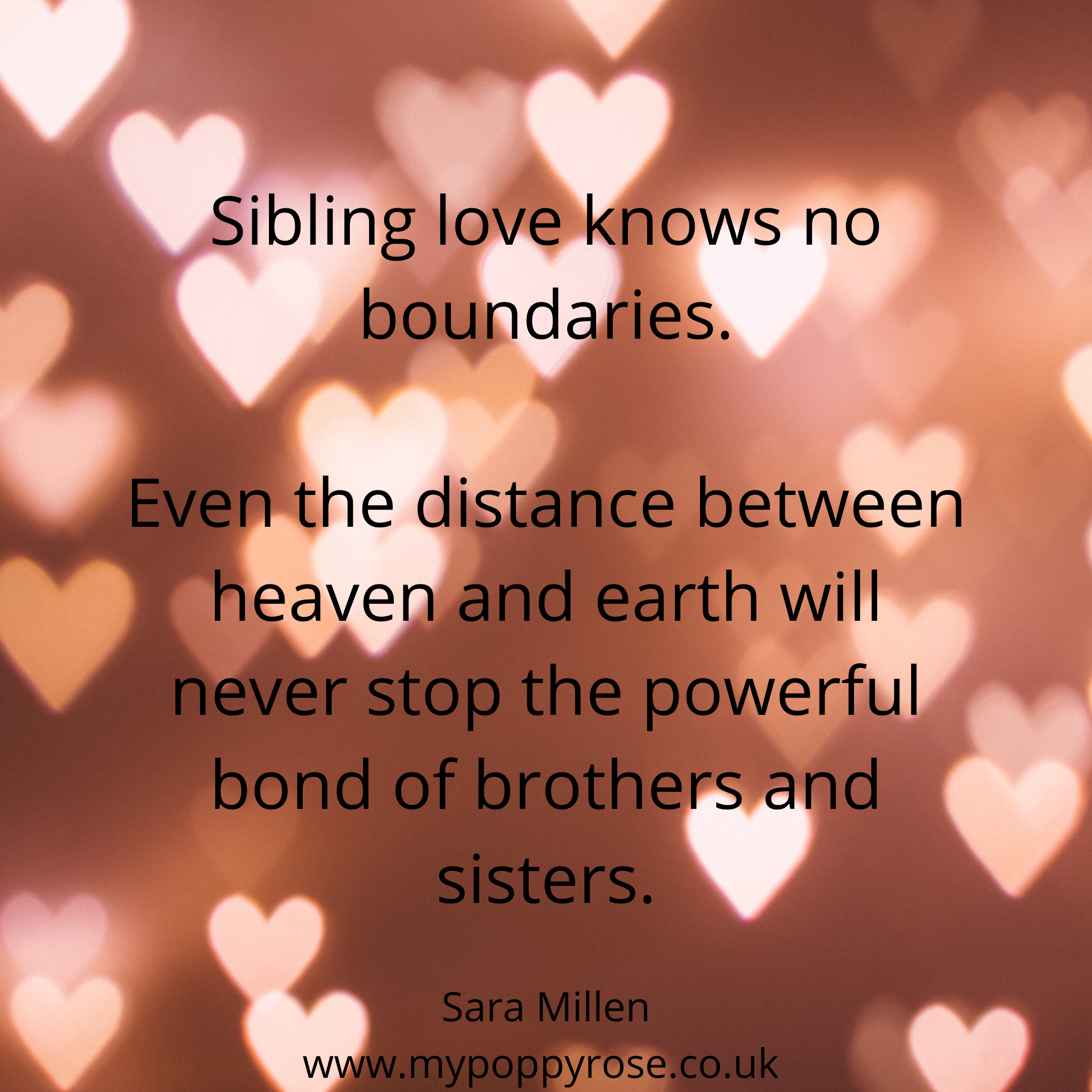 Sibling Love Knows No Boundaries