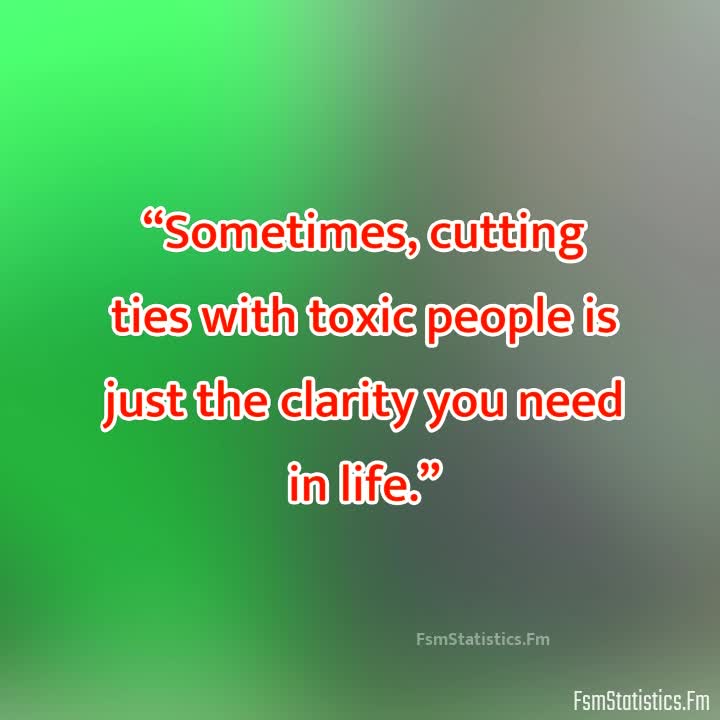 Sometimes Cutting Ties With