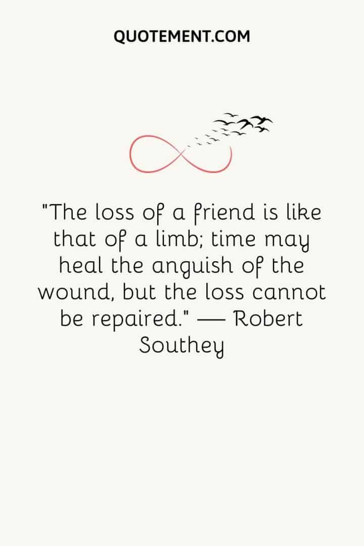 The Loss Of A Friend Is Like That Of A Limb