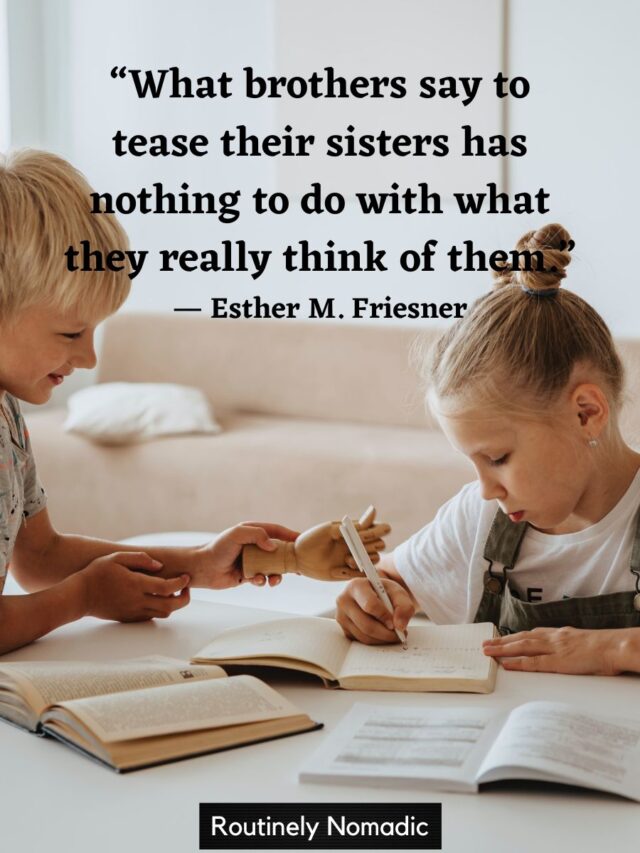 What Brothers Say To Tease Their Sisters Has Nothing