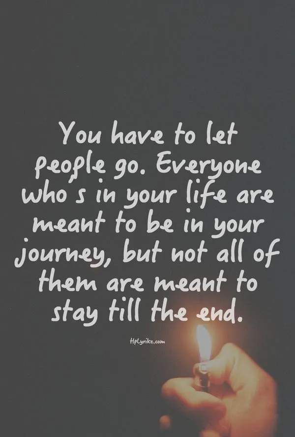 You Have To Let People