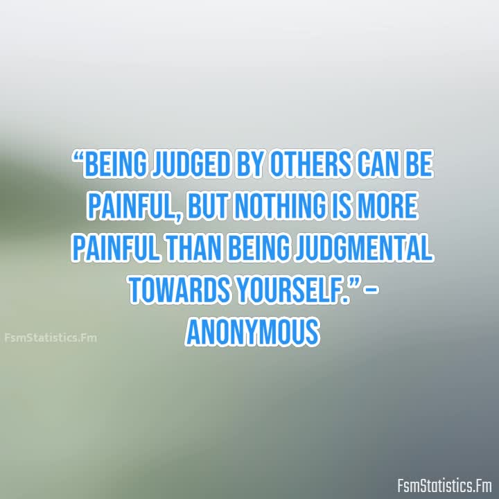 Being Judged By Others Can Be Painful
