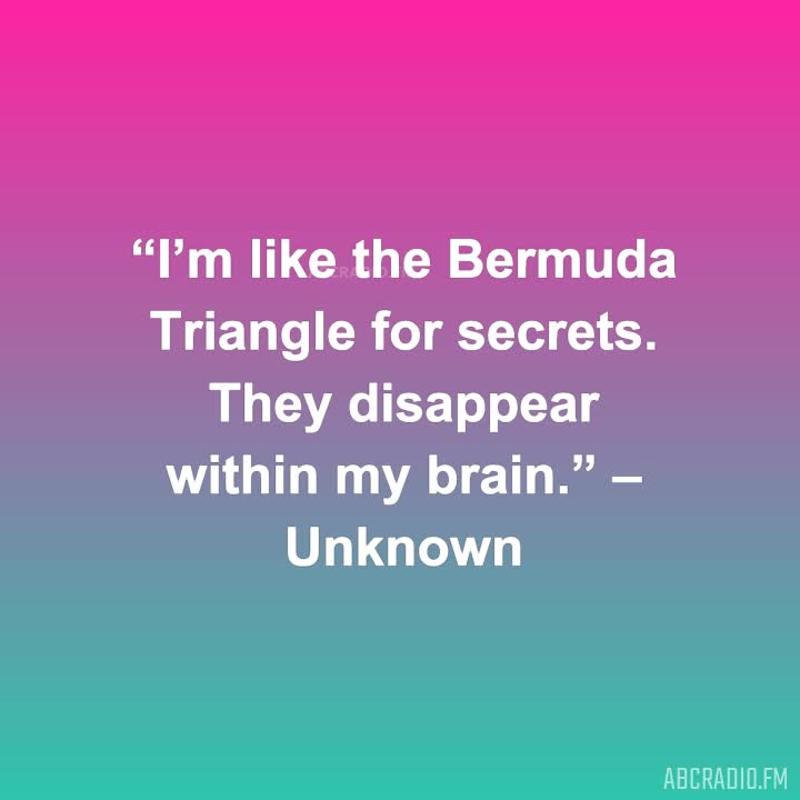 Funny Quotes About Secrets I’m Like The Bermuda
