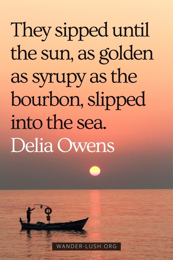 Inspirational Quotes Abot Sunset They Sipped Until The Sun, As Golden