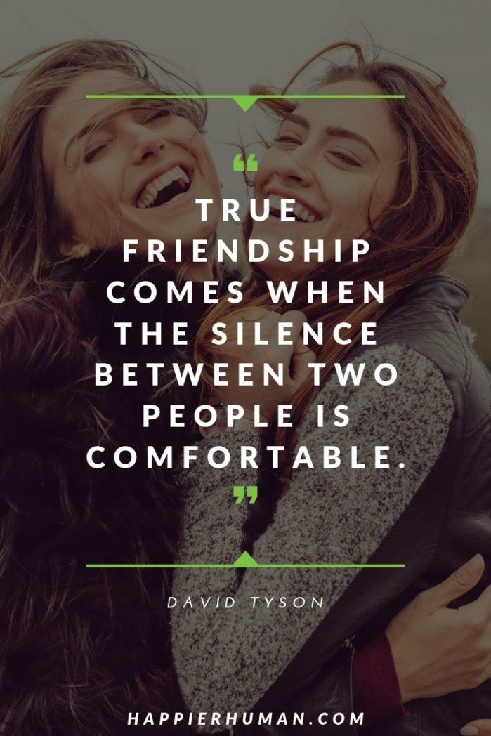 Inspirational Quotes About Soulmates: True Friendship Comes When The Silence Between
