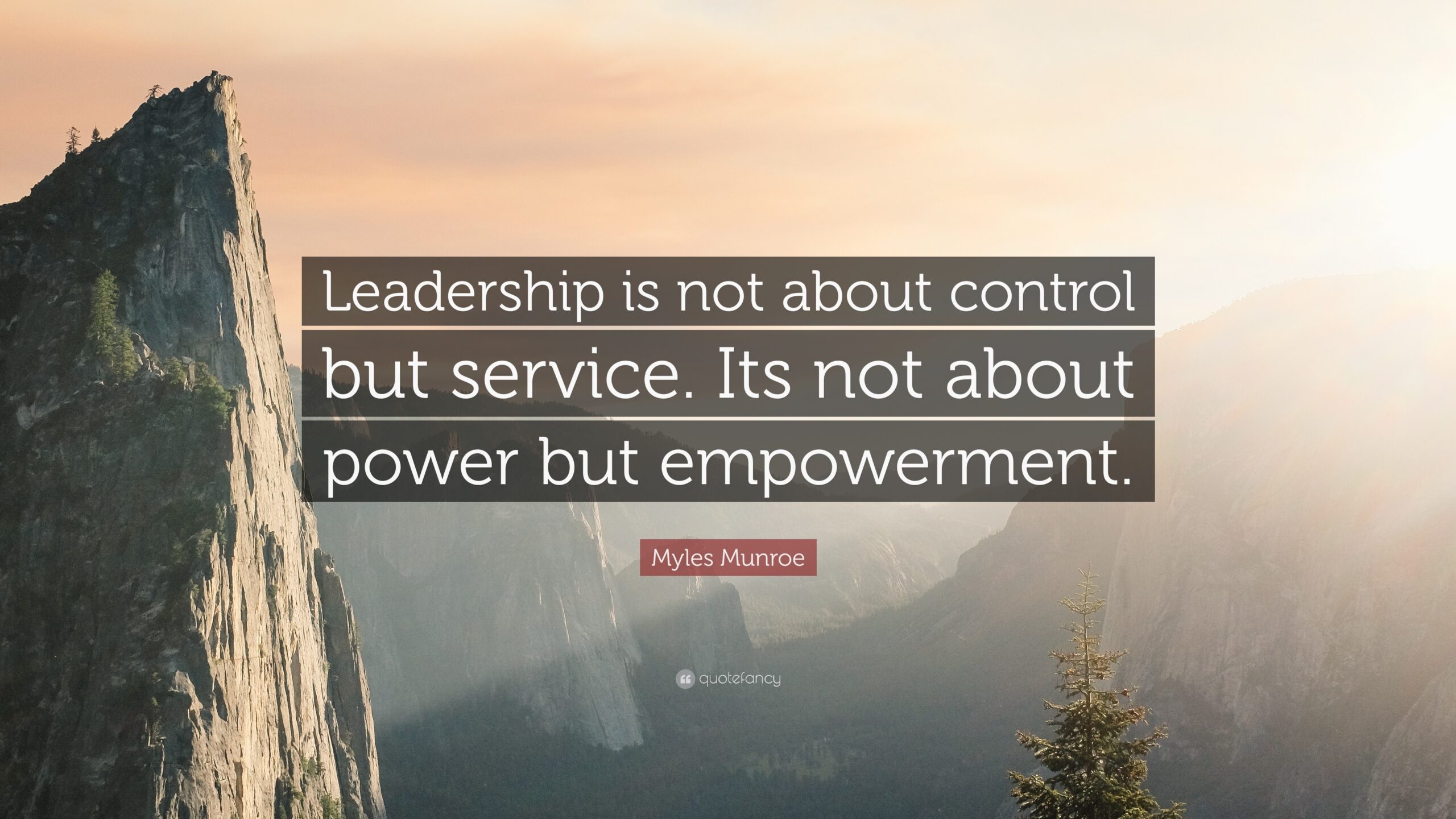 Leadership Is Not About Control But Service Its