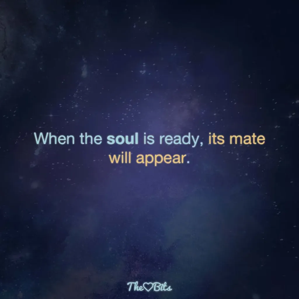 My Soulmate Quotes For Him: When The Soul Is Ready, Its Mate Will Appear