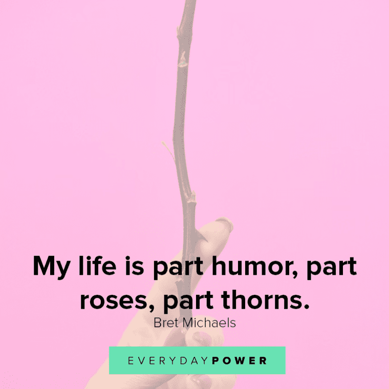 Quotes About Roses In Life My Life Is Part Humor, Part Roses, Part Thorns