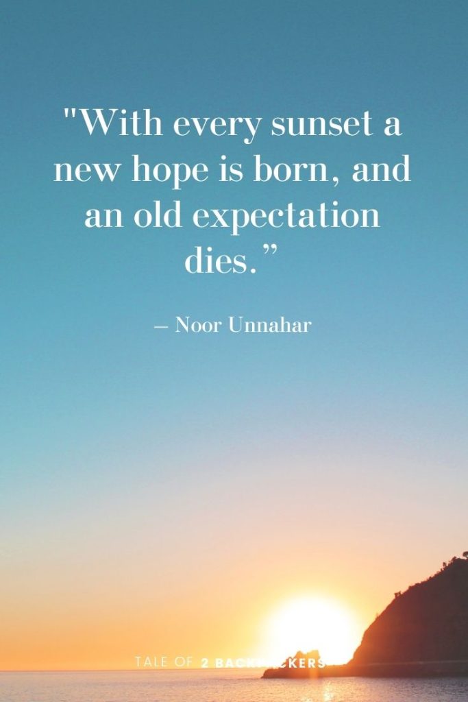 Sad Sunset Quotes With Every Sunset A New Hope Is Born