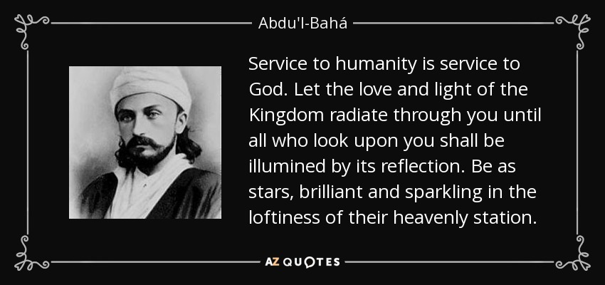 Service To Humanity Is Service To God Let The Love
