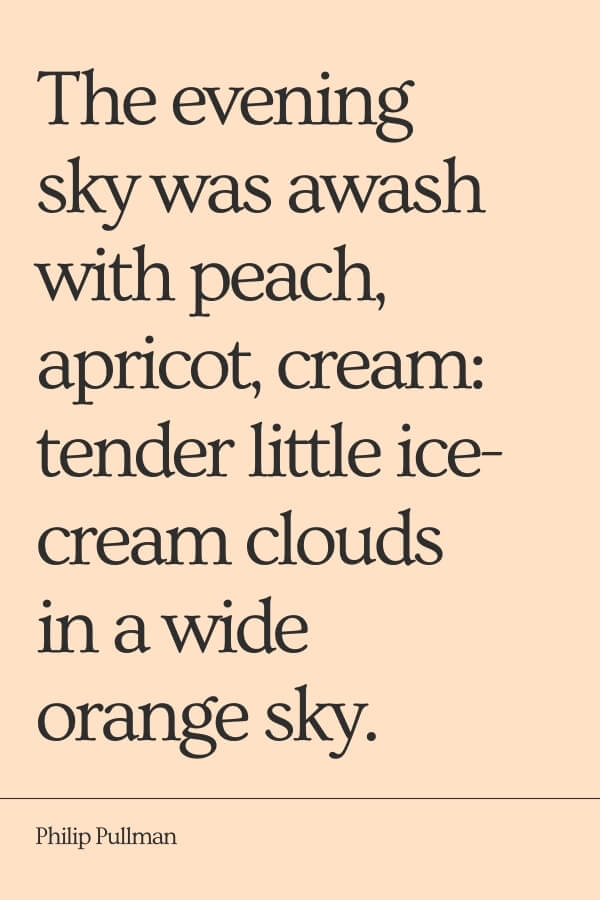 The Evening Sky Was Awash With Peach, Apricot