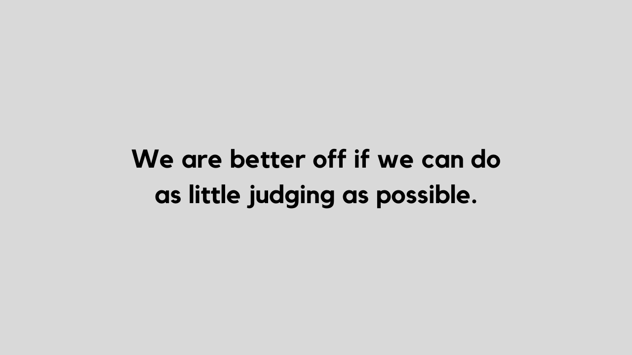 We Are Better Off If We Can Do As Little