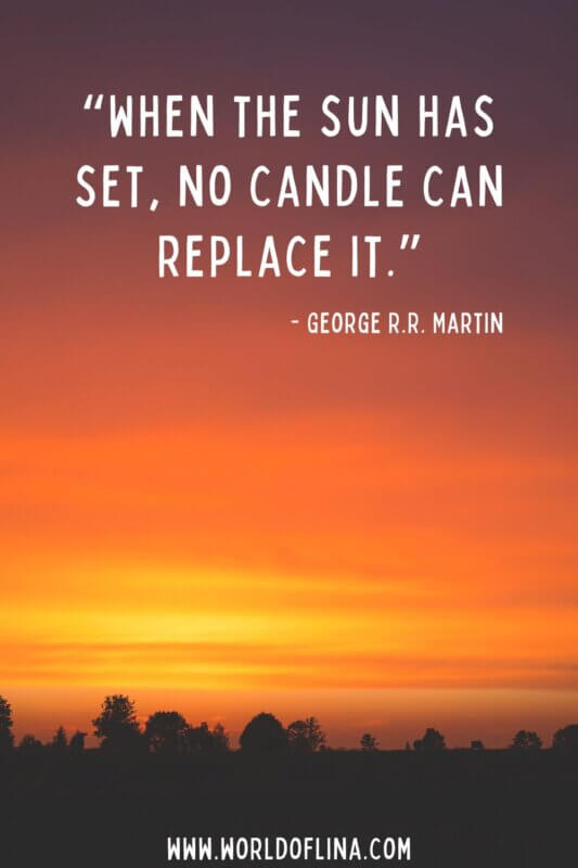 When The Sun Has Set, No Candle Can Replace
