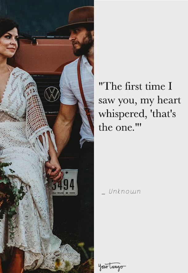 You Are My Soulmate Quotes: The First Time I Saw You, My Heart Whispered
